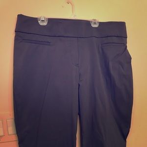 Bootcut mid rise pull on dress pants